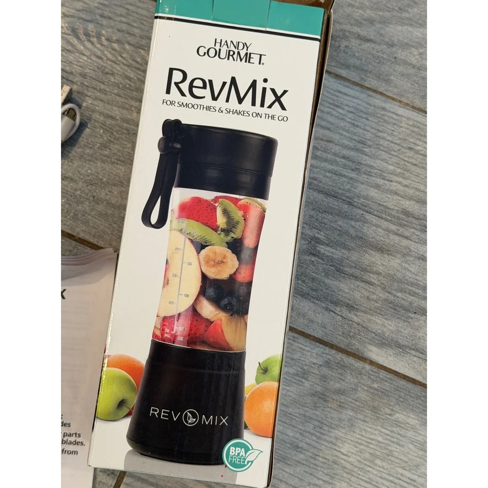 Handy Gourmet RevMix‎ Portable Blender JB8765 Rechargeable NWT Personal Travel